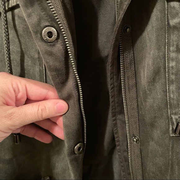 Splendid Dune Sateen Anorak Faux Fur Hood Jacket - Picture 9 of 13